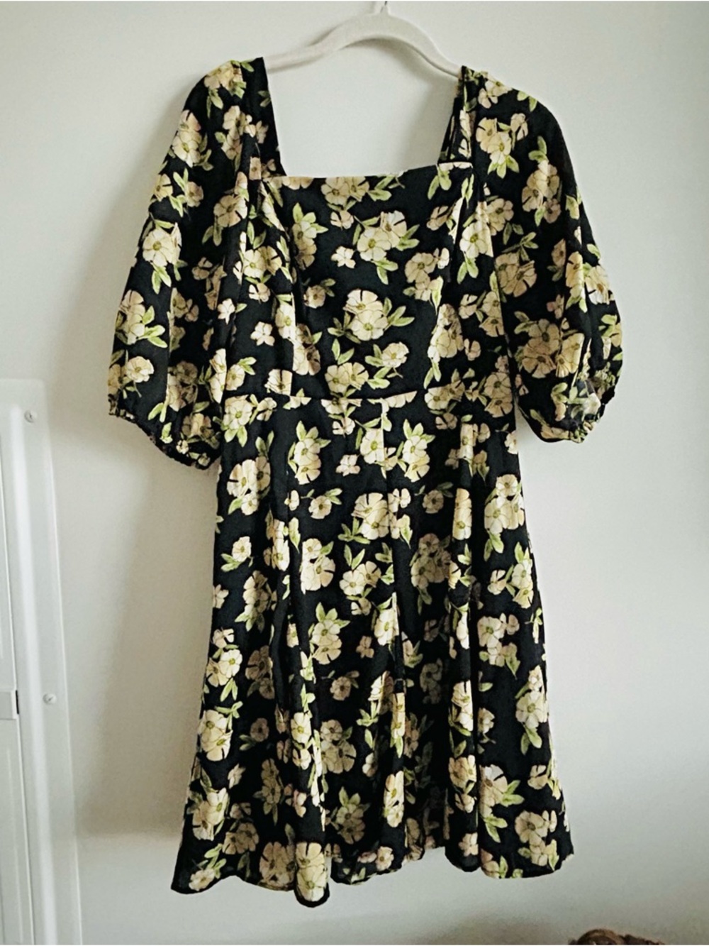 Maison Tara Floral Sundress with Puff Sleeves